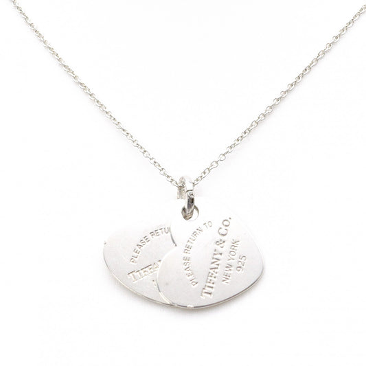 TIFFANY&Co. Return to Tiffany Double Heart Tag Necklace, 925 sterling silver