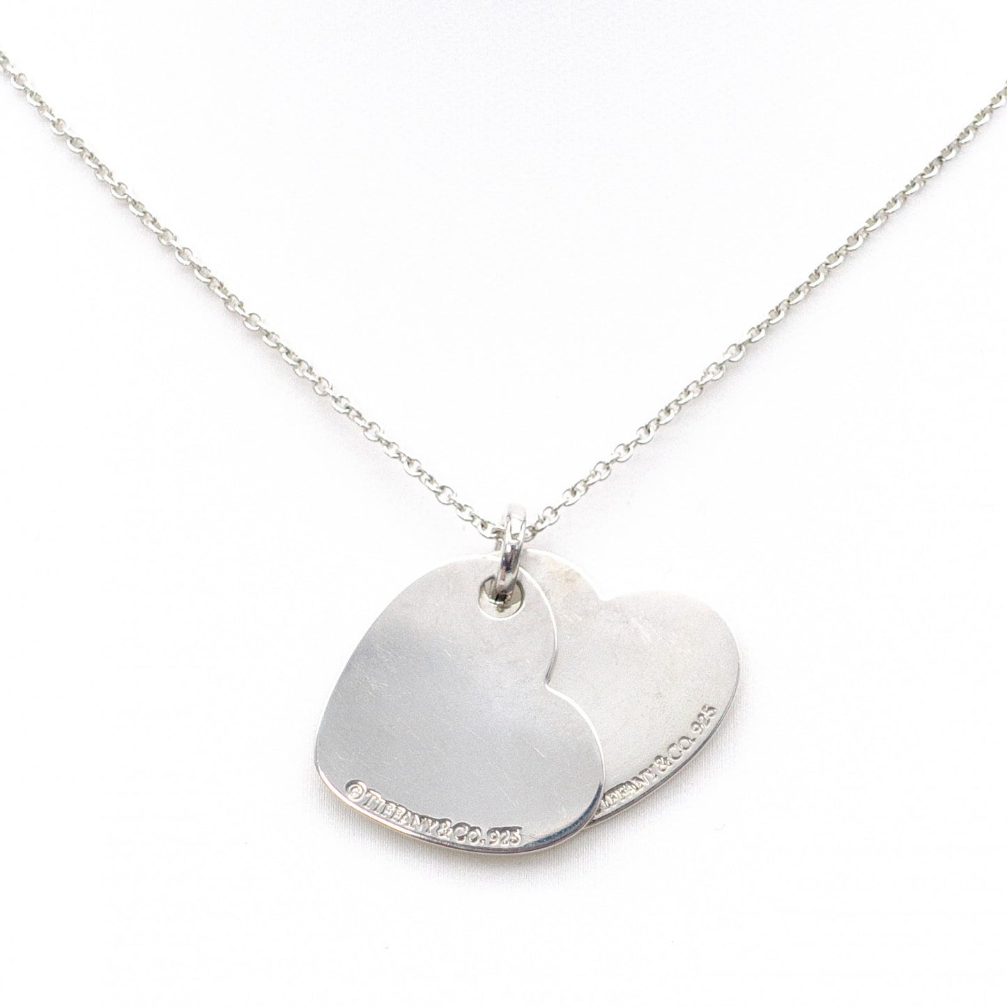 TIFFANY&Co. Return to Tiffany Double Heart Tag Necklace, 925 sterling silver
