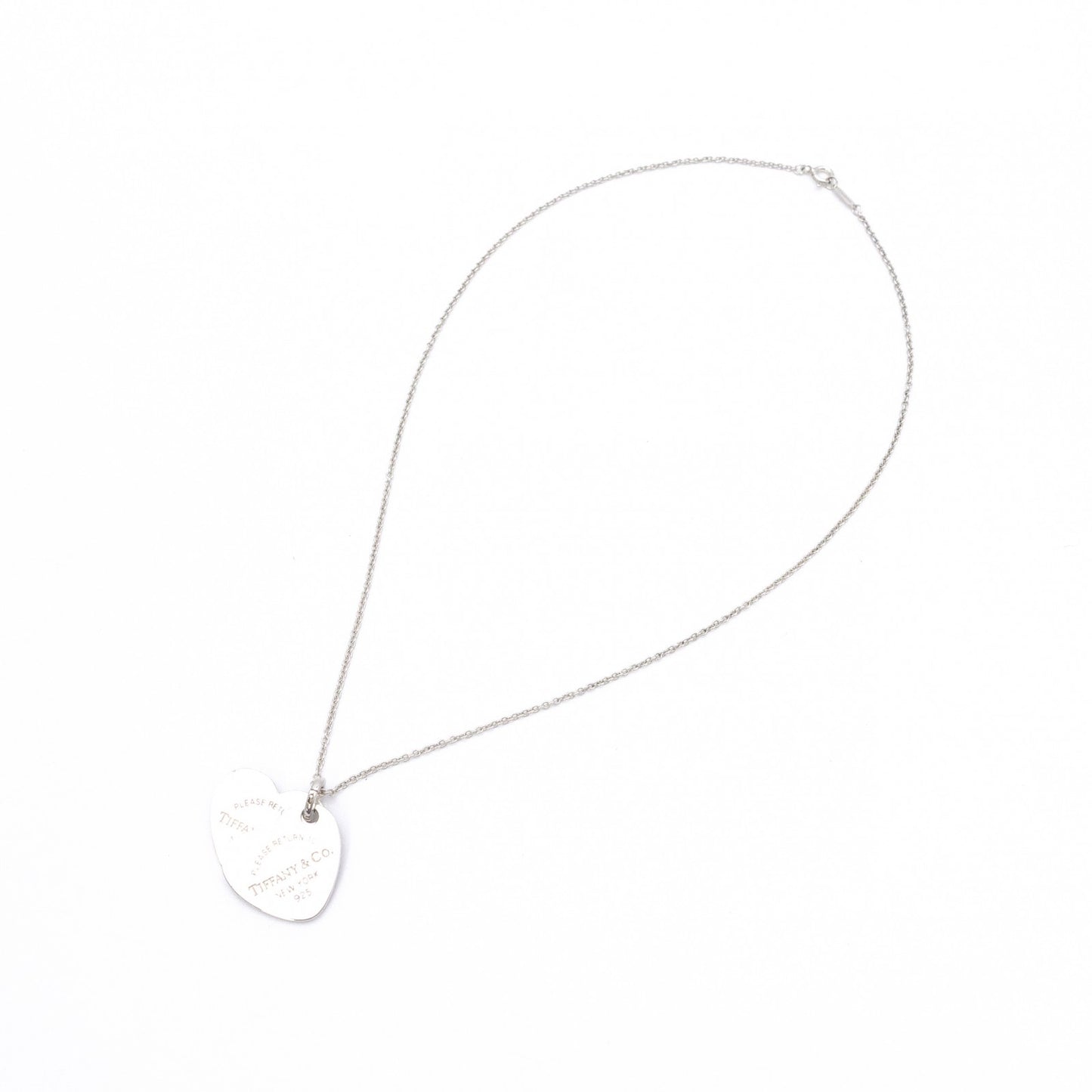 TIFFANY&Co. Return to Tiffany Double Heart Tag Necklace, 925 sterling silver