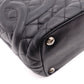 CHANEL Cambon Line Handbag, Leather, Black and Pink, CC Logo, Tote Bag