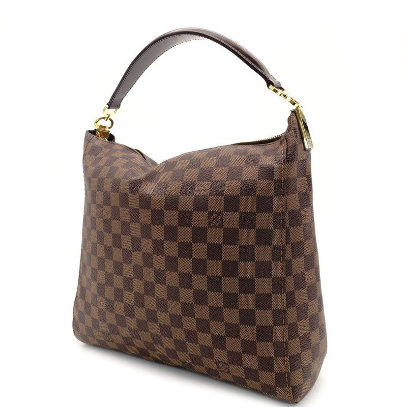 Louis Vuitton LOUIS VUITTON Portobello PM Shoulder Bag Damier PVC Leather Brown 7-9-525
