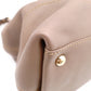 Salvatore Ferragamo Gancini Handbag, Leather, Brown, Gold Hardware