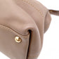 Salvatore Ferragamo Gancini Handbag, Leather, Brown, Gold Hardware