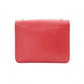 GUCCI Interlocking Shoulder Bag, Leather, Red, Gold Hardware