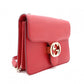 GUCCI Interlocking Shoulder Bag, Leather, Red, Gold Hardware