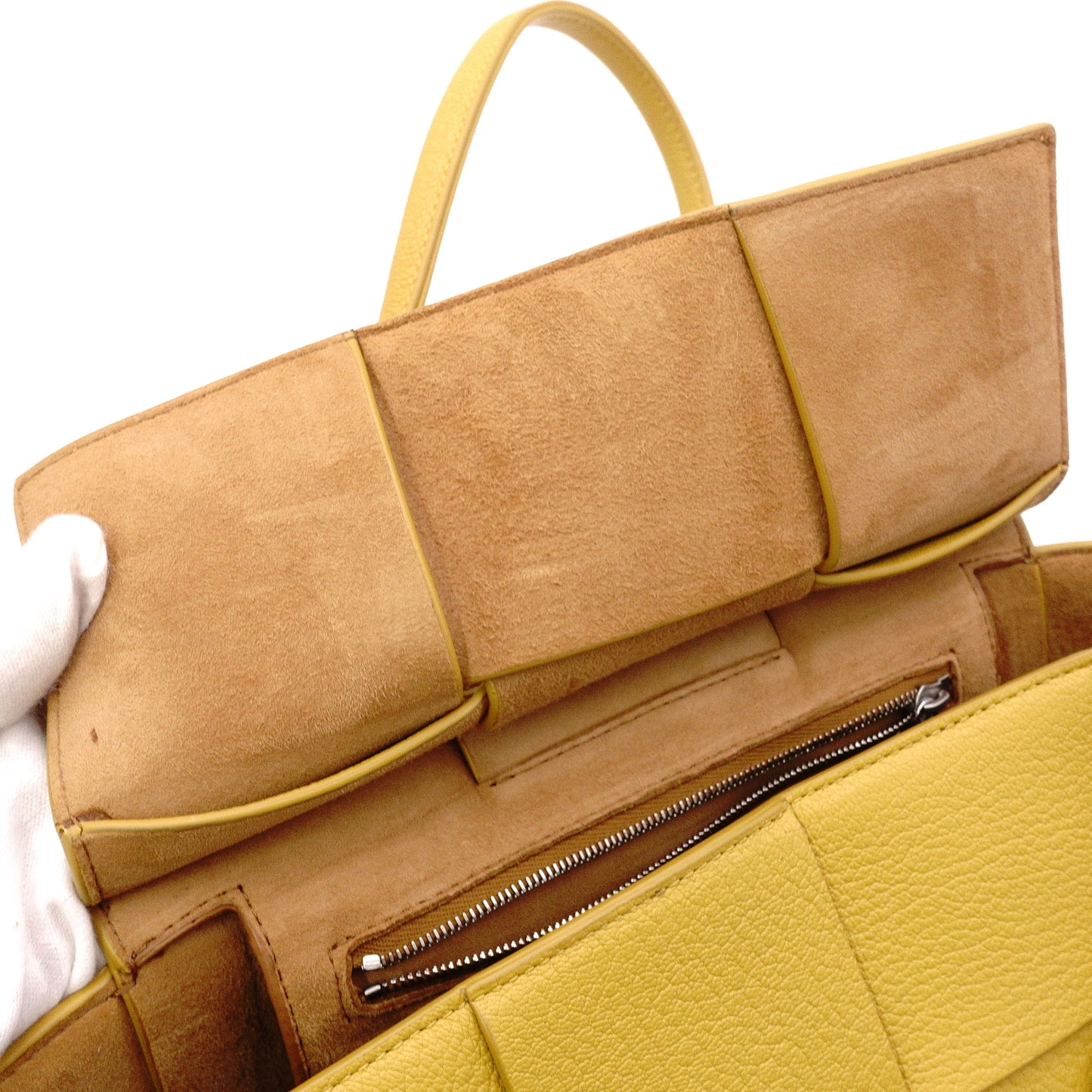 Bottega Veneta Small The Arco Shoulder Bag, Leather, Yellow