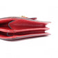 GUCCI Interlocking Shoulder Bag, Leather, Red, Gold Hardware