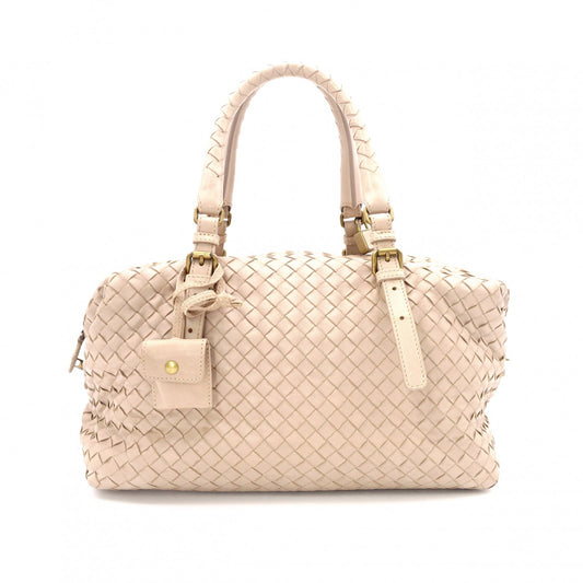 BOTTEGAVENETA Intrecciato Handbag, Leather, Beige