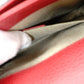 GUCCI Interlocking Shoulder Bag, Leather, Red, Gold Hardware