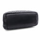 CHANEL GST Matelassé Caviar Skin Shoulder Bag, Leather, Black, Gold Hardware