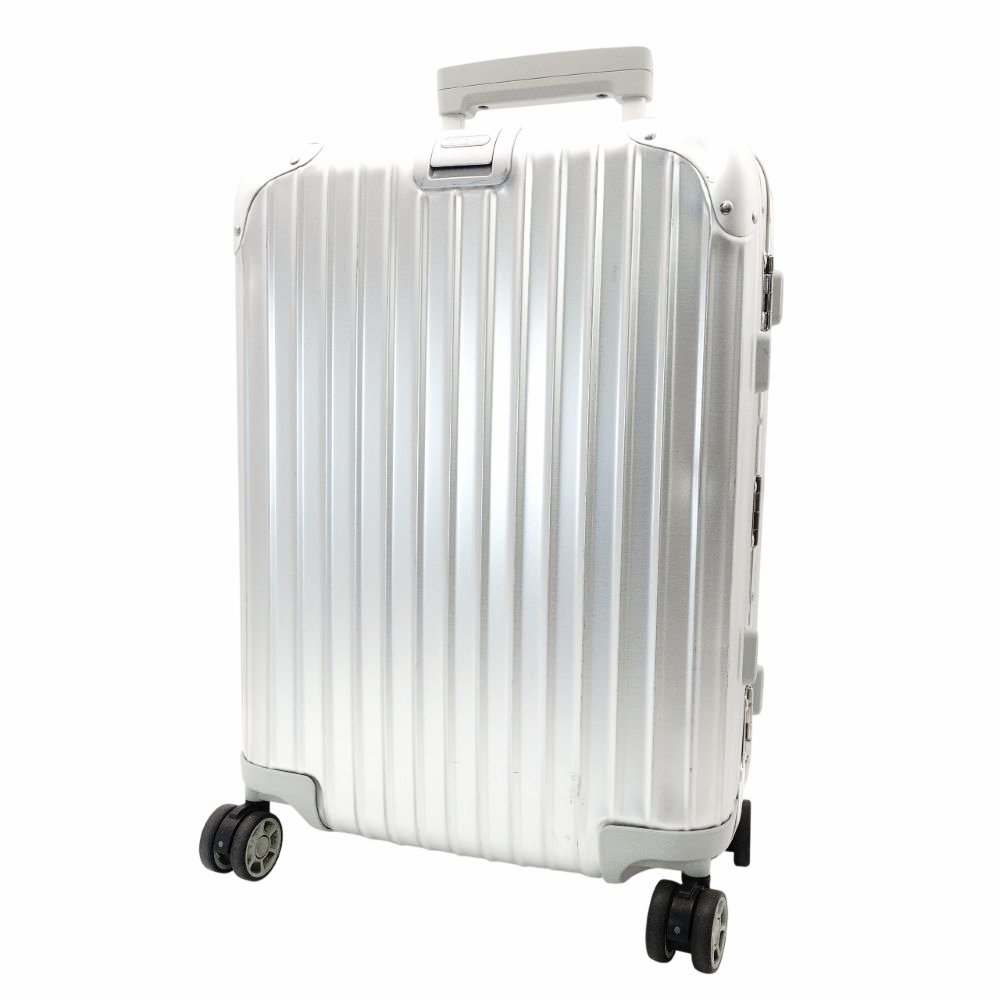 RIMOWA Topaz 923.52.00.4 32L 4-Wheel Silver Aluminum TSA Lock Hand Carry R801593