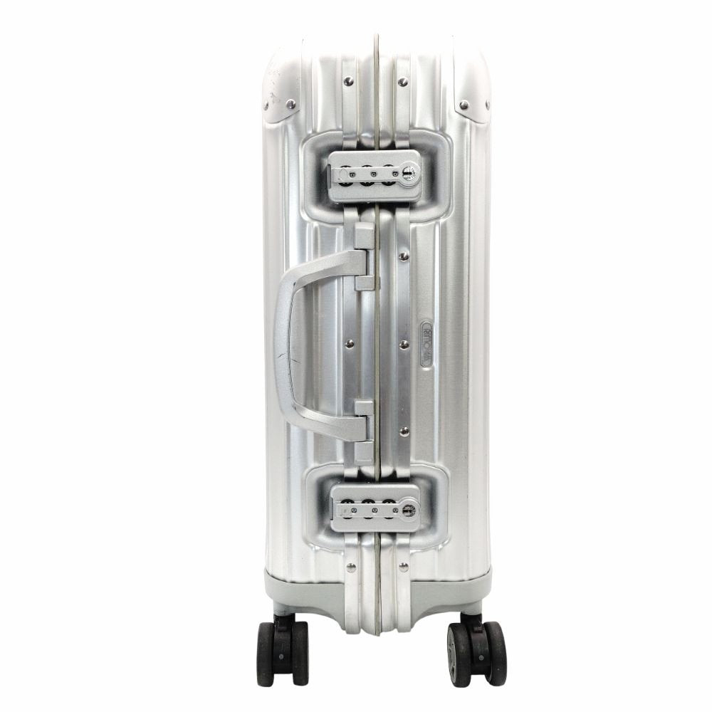 RIMOWA Topaz 923.52.00.4 32L 4-Wheel Silver Aluminum TSA Lock Hand Carry R801593