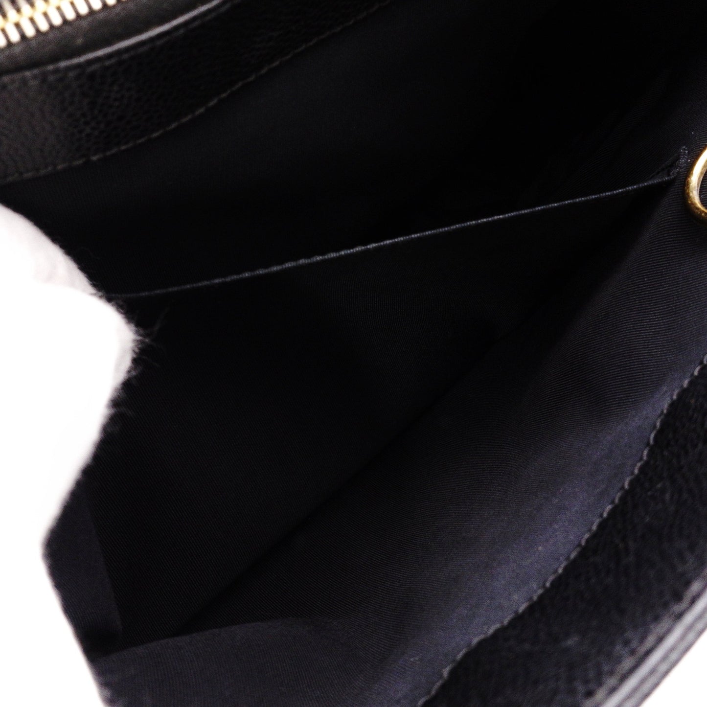 CHANEL GST Matelassé Caviar Skin Shoulder Bag, Leather, Black, Gold Hardware