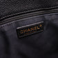 CHANEL GST Matelassé Caviar Skin Shoulder Bag, Leather, Black, Gold Hardware