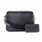 LOUIS VUITTON Duo Messenger Monogram Shadow Shoulder Bag, Leather, Black
