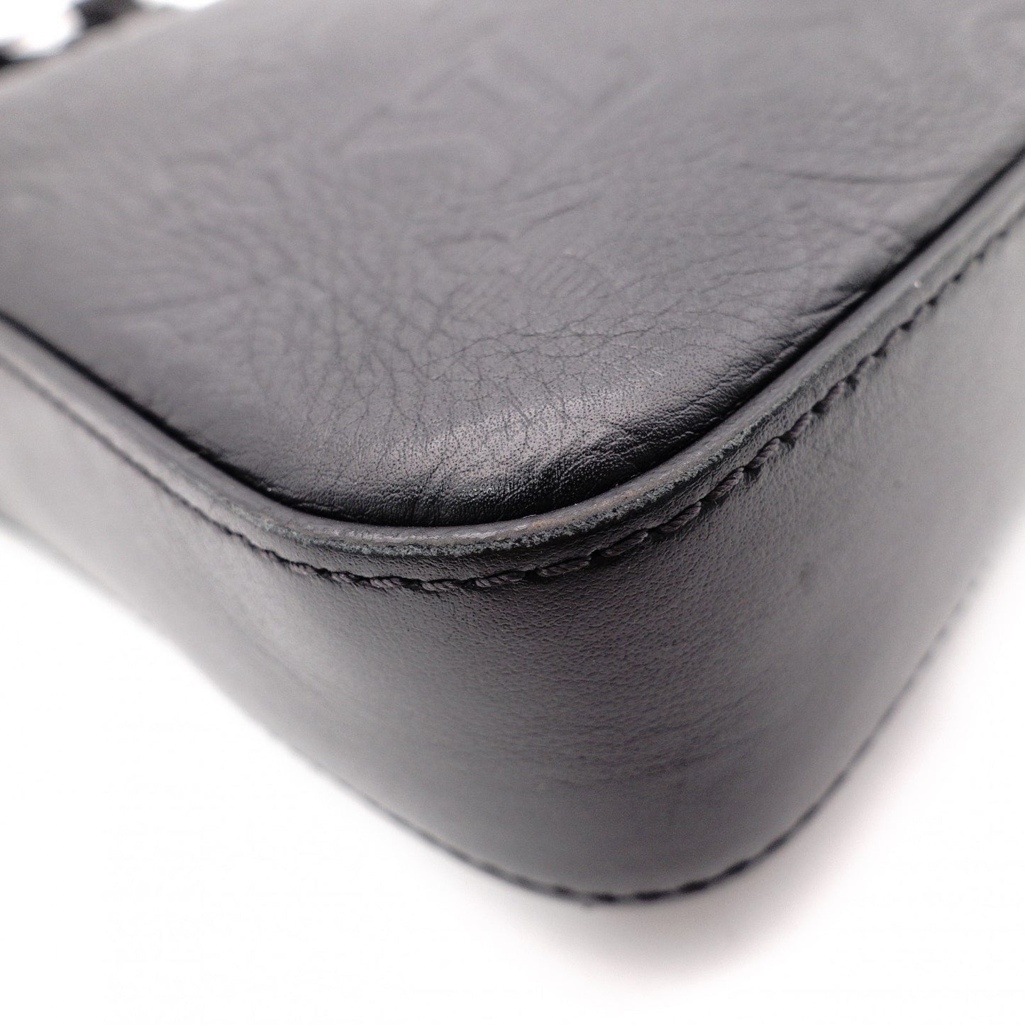 LOUIS VUITTON Duo Messenger Monogram Shadow Shoulder Bag, Leather, Black