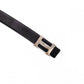 HERMES Constance Belt, Leather, Black and Brown, Size 85, Silver Hardware