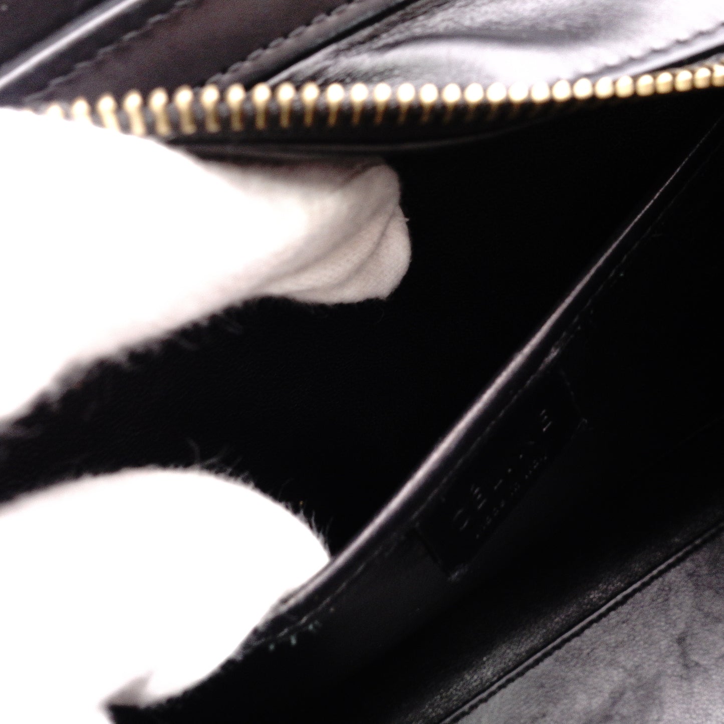 CELINE Luggage Nano Shopper Handbag, Leather, Beige/Black, 2-Way Crossbody