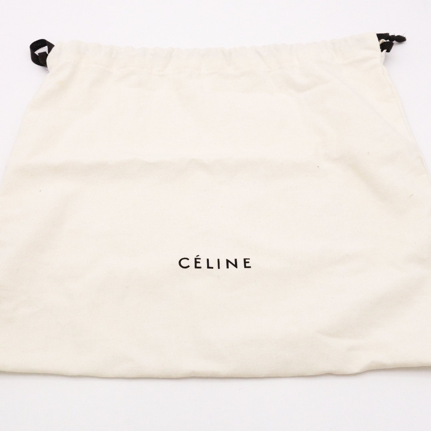 CELINE Luggage Nano Shopper Handbag, Leather, Beige/Black, 2-Way Crossbody