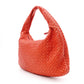 Bottega Veneta Intrecciato Shoulder Bag, Leather, Orange, Hobo