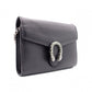 GUCCI Dionysus Shoulder Bag, Leather, Black with Silver Hardware