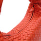 Bottega Veneta Intrecciato Shoulder Bag, Leather, Orange, Hobo