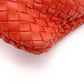 Bottega Veneta Intrecciato Shoulder Bag, Leather, Orange, Hobo