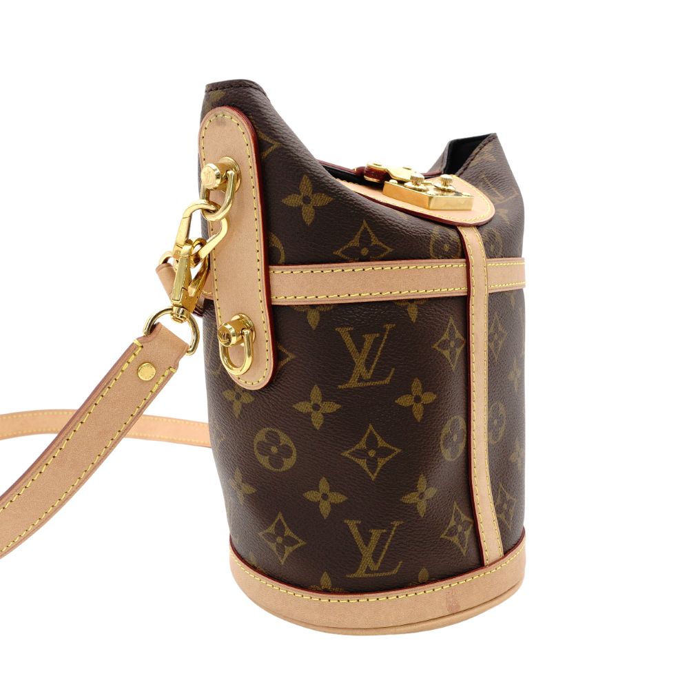 LOUIS VUITTON Monogram Duffle Bag M43587 Shoulder Bag 2-Way Handbag Brown Tone R801719