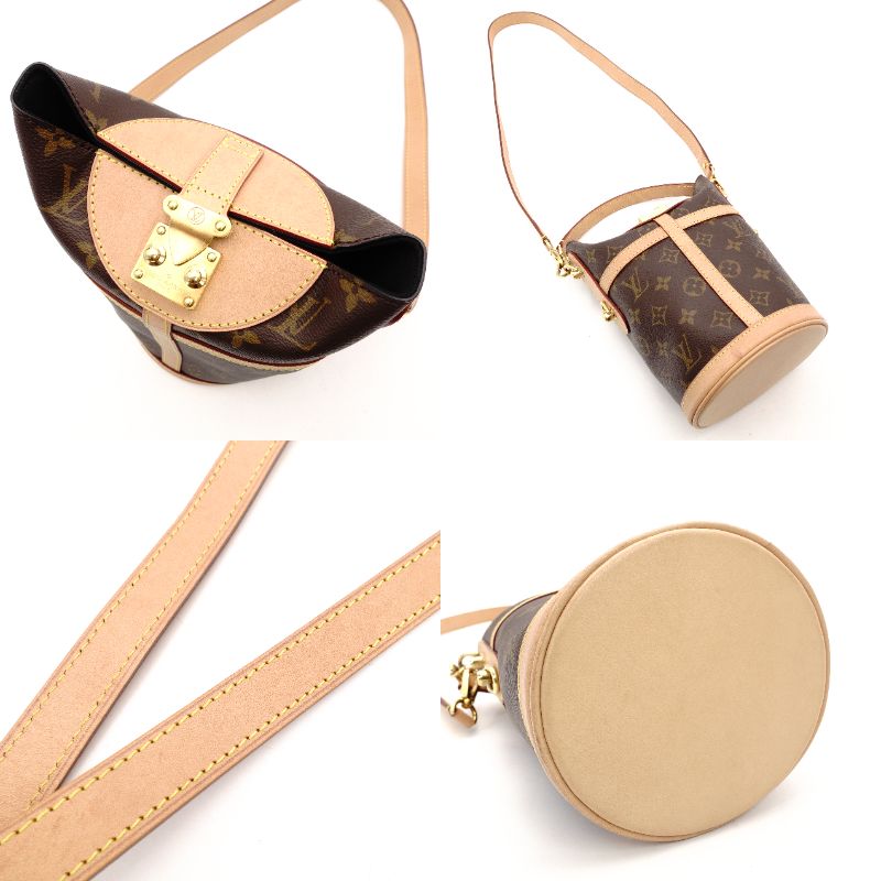 LOUIS VUITTON Monogram Duffle Bag M43587 Shoulder Bag 2-Way Handbag Brown Tone R801719