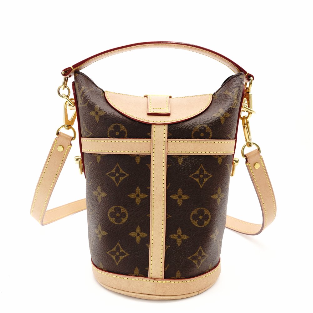 LOUIS VUITTON Monogram Duffle Bag M43587 Shoulder Bag 2-Way Handbag Brown Tone R801719