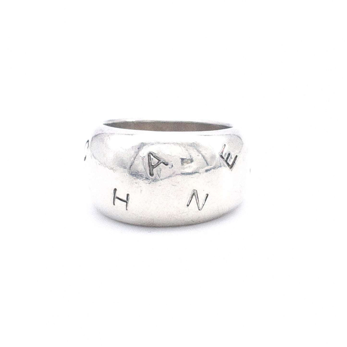 CHANEL Ring, 925 sterling silver, size 54 / 14, approx. 15g, logo