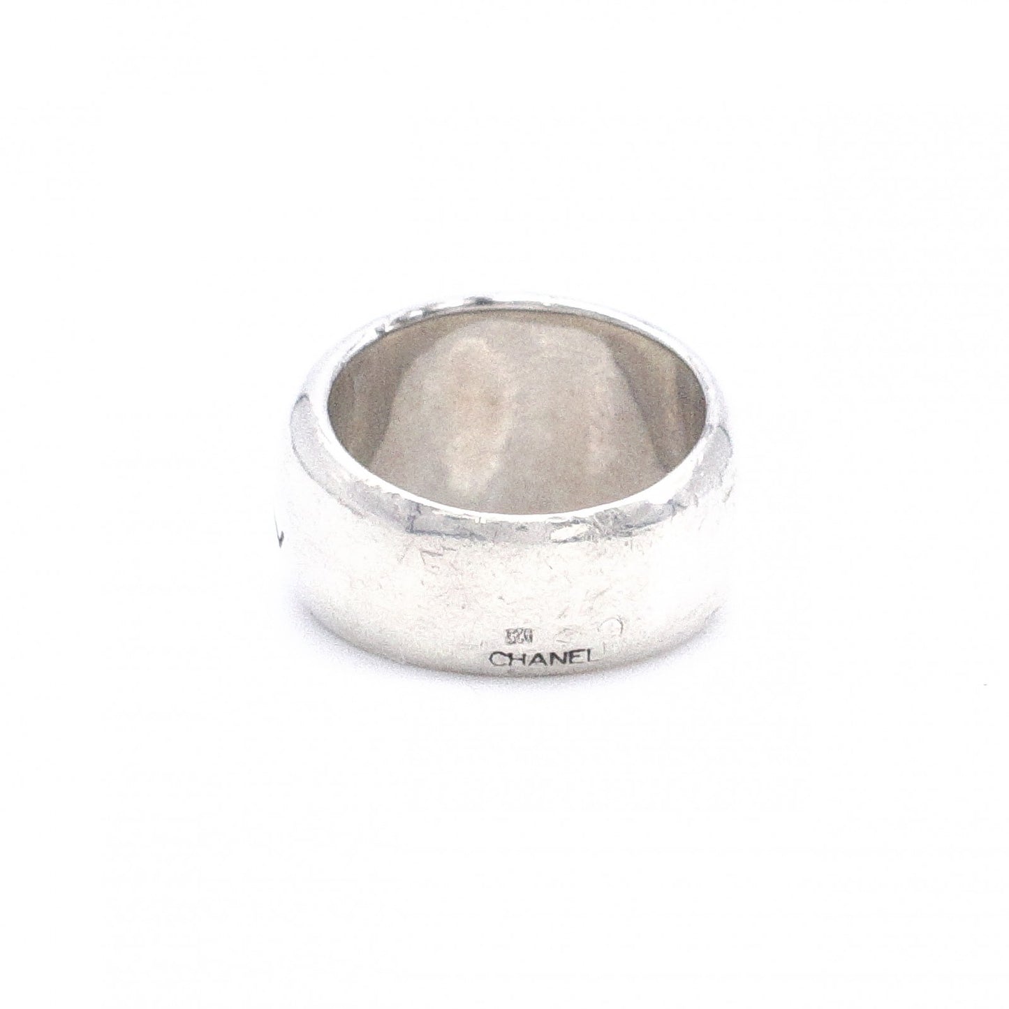 CHANEL Ring, 925 sterling silver, size 54 / 14, approx. 15g, logo