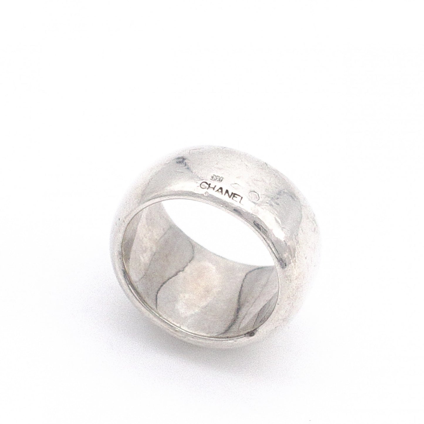 CHANEL Ring, 925 sterling silver, size 54 / 14, approx. 15g, logo