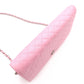 CHANEL Matelassé Wallet Chain, Leather, Pink, Crossbody, Silver Hardware