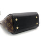 LOUIS VUITTON Kimono Noir Handbag Brown × Black 2-Way Leather PVC Shoulder R801412