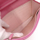 CHANEL Matelassé Wallet Chain, Leather, Pink, Crossbody, Silver Hardware
