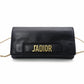 Christian Dior J'ADIOR Wallet Chain, Leather, Black, Crossbody, Gold Hardware