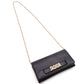 Christian Dior J'ADIOR Wallet Chain, Leather, Black, Crossbody, Gold Hardware