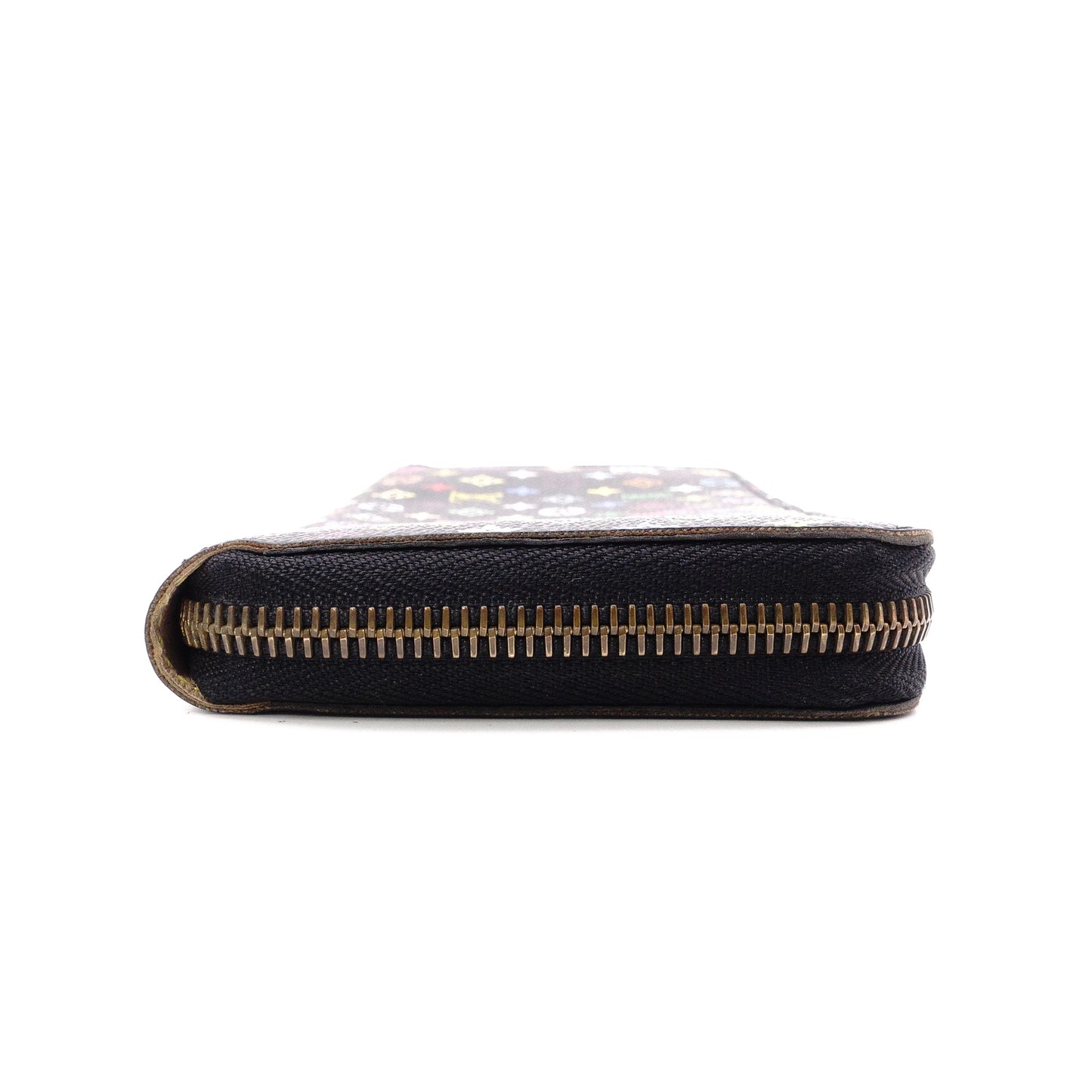 LOUIS VUITTON Zippy Wallet Monogram Multicolor Long Wallet PVC/Leather Black-Toned Wallet