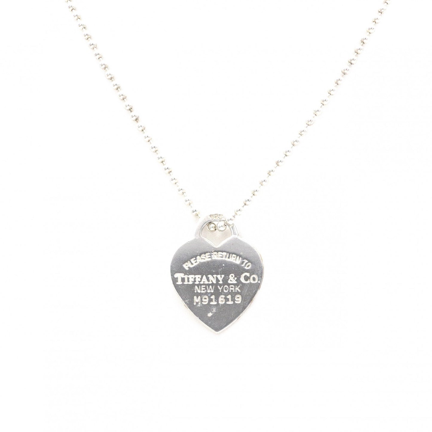 TIFFANY&Co. Tiffany Ball Chain Return to Tiffany Necklace, 925 sterling silver