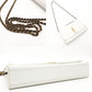 Saint Laurent Cassandra White Chain Shoulder Bag YSL White Leather Gold Hardware Crossbody R801912