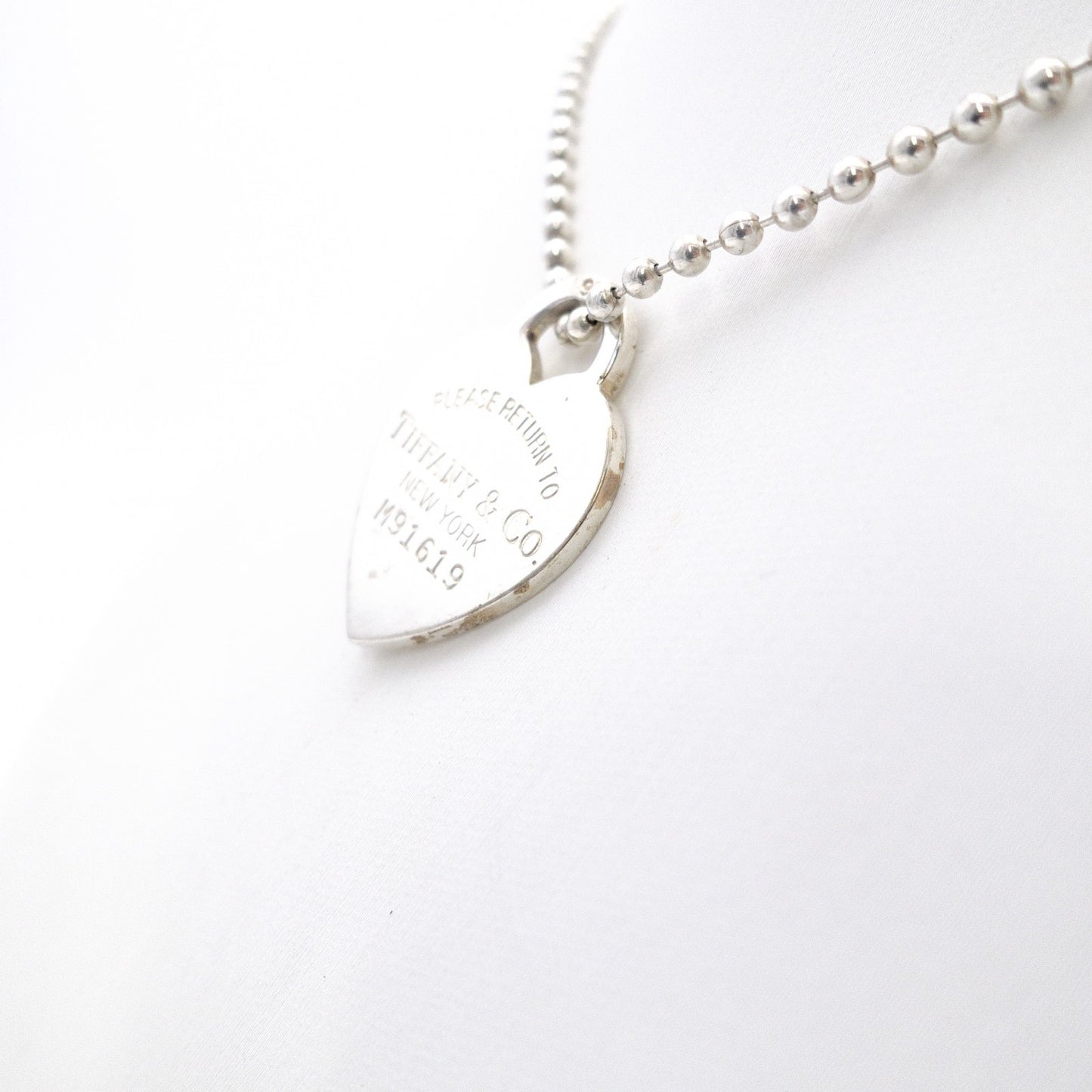 TIFFANY&Co. Tiffany Ball Chain Return to Tiffany Necklace, 925 sterling silver