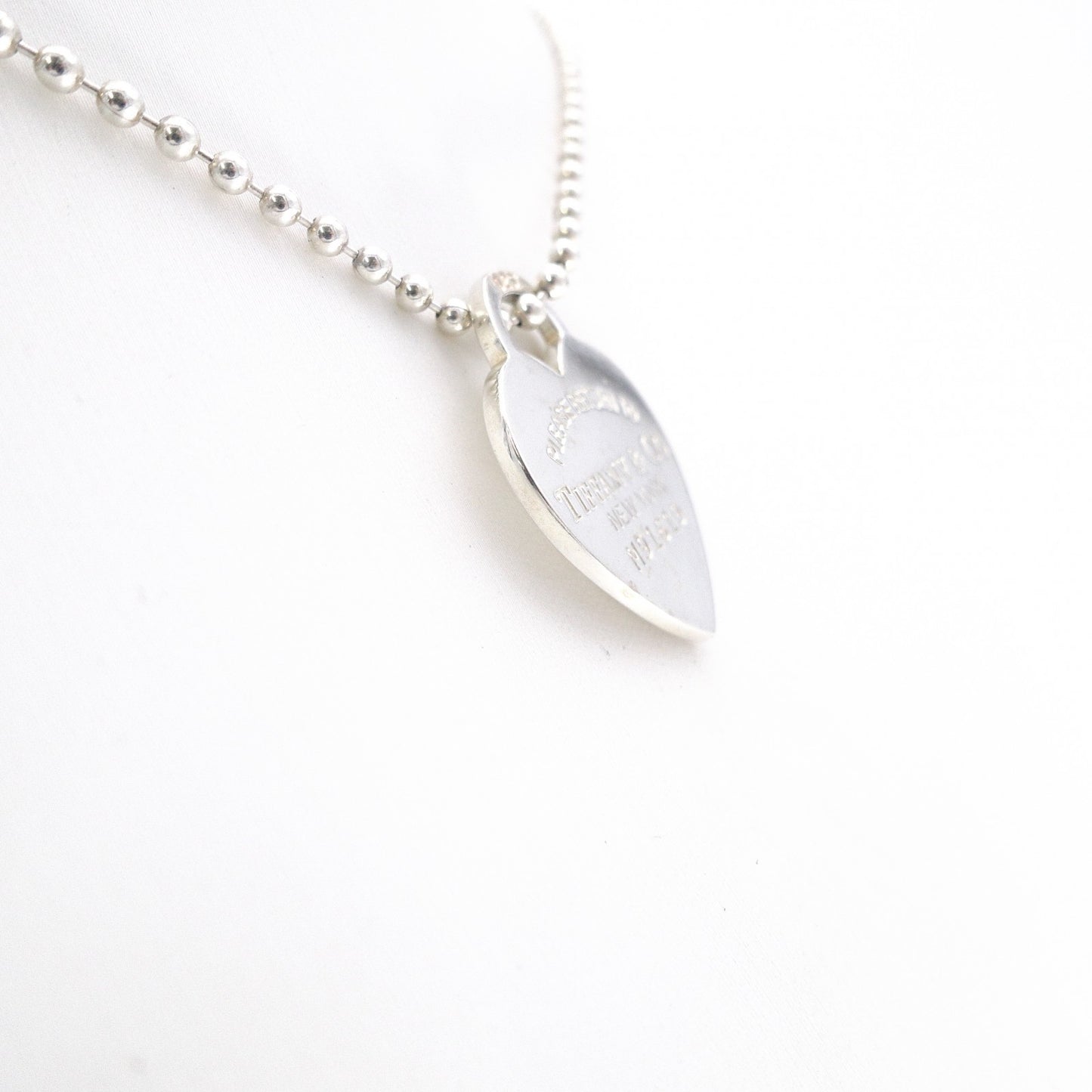 TIFFANY&Co. Tiffany Ball Chain Return to Tiffany Necklace, 925 sterling silver