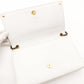 Saint Laurent Cassandra White Chain Shoulder Bag YSL White Leather Gold Hardware Crossbody R801912