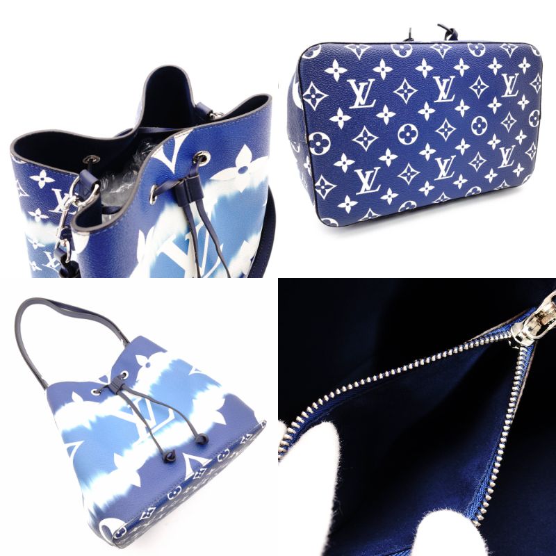 LOUIS VUITTON LV Escal Neo Noé M45126 Shoulder Bag PVC Blue-Tone R801401