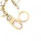 LOUIS VUITTON Monogram Fleur de Monogram Charm, Metal, Gold