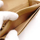 CHANEL Lambskin Matelassé Long Wallet, Leather, Beige, Gold Hardware