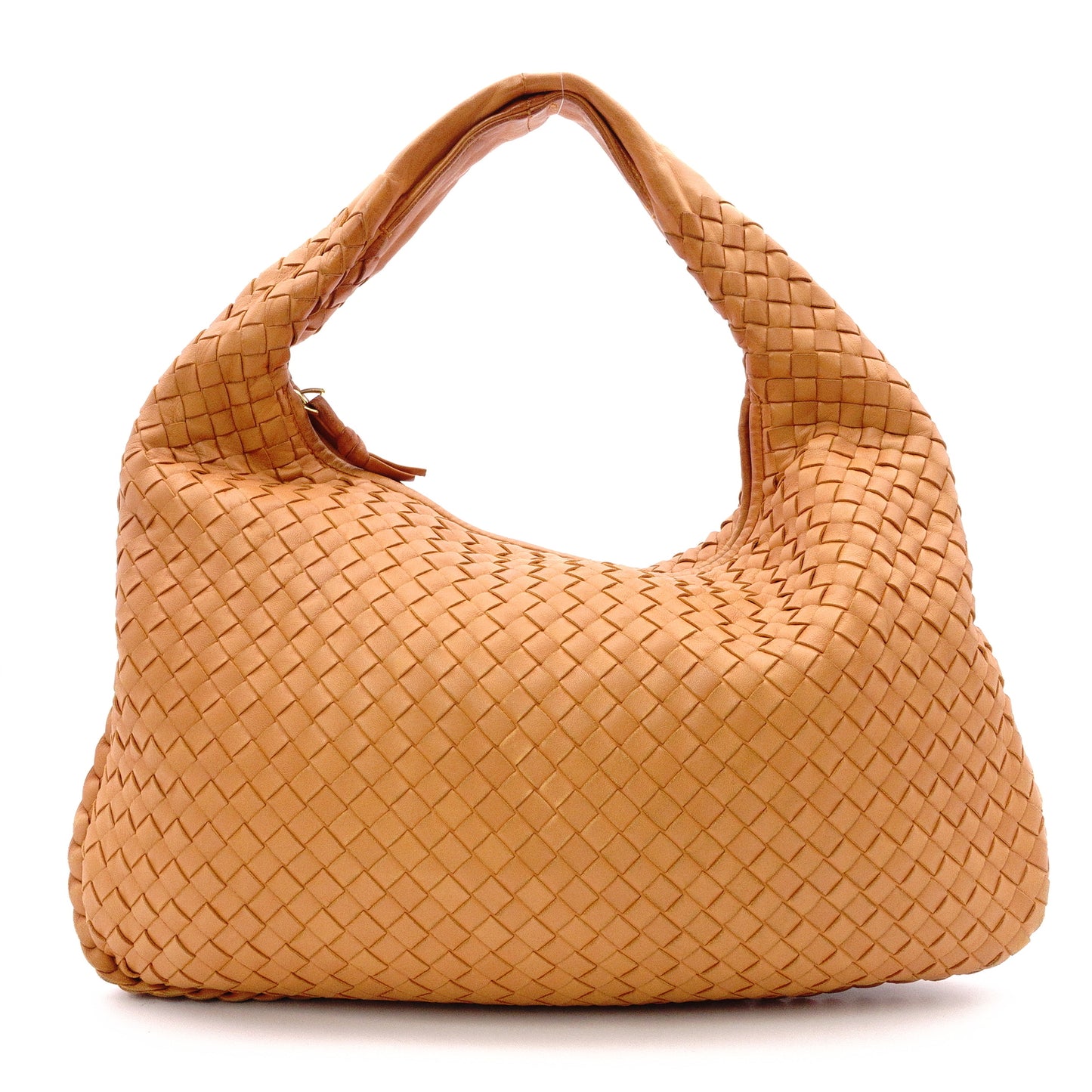 Bottega Veneta Intrecciato Shoulder Bag, Leather, Orange, Hobo