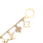 LOUIS VUITTON Monogram Fleur de Monogram Charm, Metal, Gold