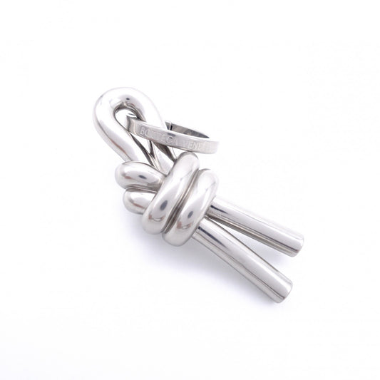 Bottega Veneta Argento Vibrato Charm Metal Silver Keyring Key Charm